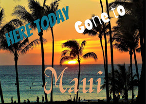 Here Today, Gone to Maui!